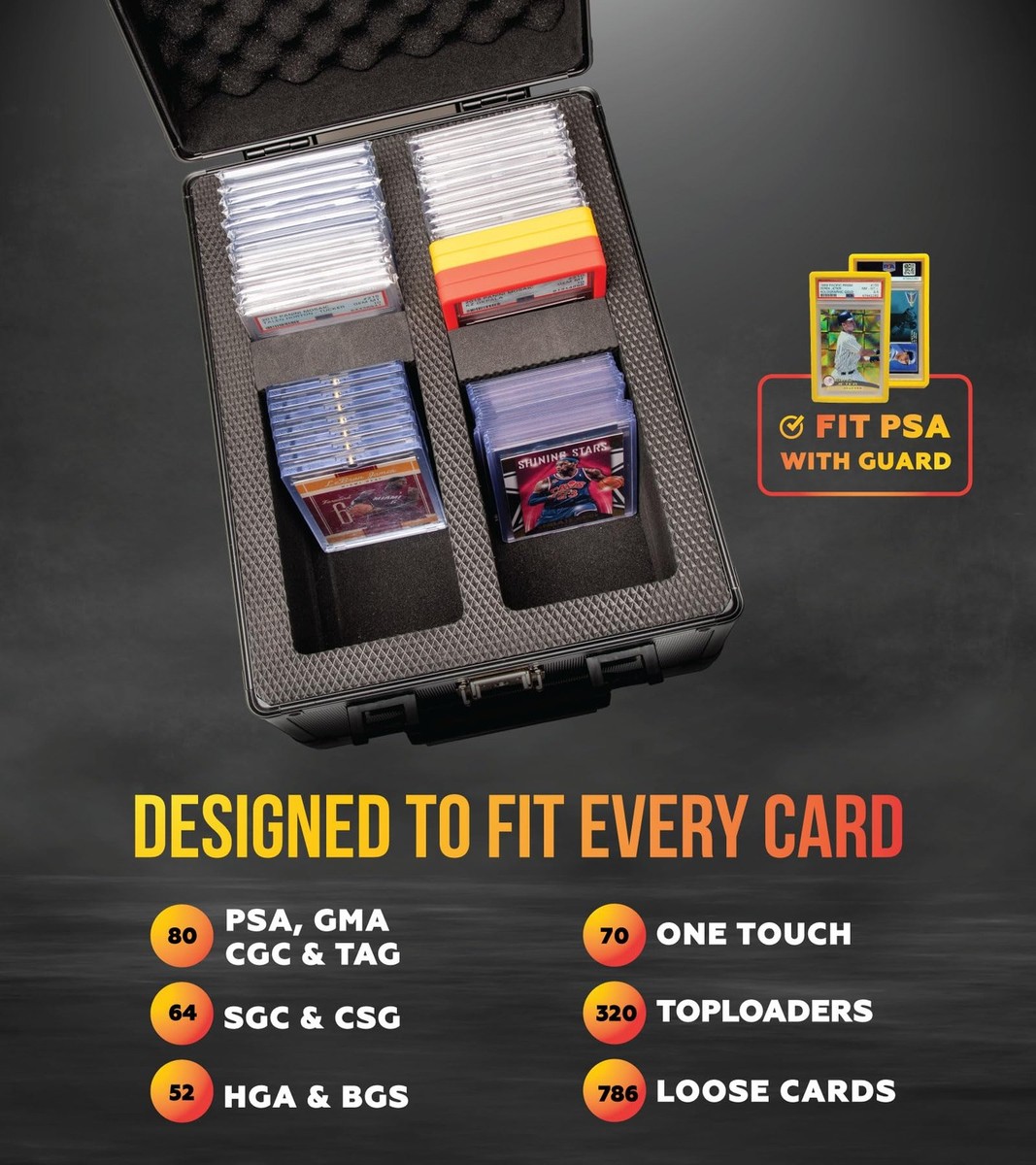 box for psa graded cards CollectHall Card Case, PU Leather Graded Card Organizer Box, BGS Graded Card Storage Case : Toys & Games waterproof case for PSA graded cards PSA Graded Card Storage Box