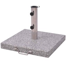 Parasol Base Parasol Stand Umbrella Base Holder Support Granite Square vidaXL