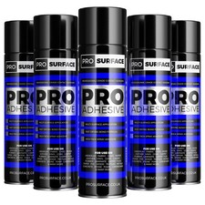 5 x 500ml Heavy Duty Spray Adhesive Glue for Carpet Tile Craft Fabric Pro