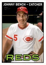 2021 Topps Update #CNW-7 Johnny Bench Topps Cards That Never Were Blue