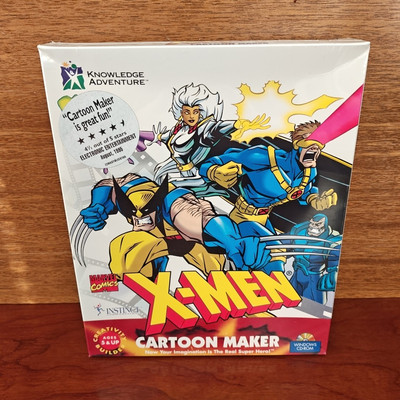 Marvel comincs X-Men Cartoon Maker (PC game 1996) WINDOWS CD-ROM Sealed Vintage