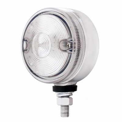 15 LED 3'' Dual Function Single Face Light - Amber LED/Clear Lens