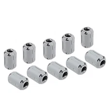 13mm Ferrite Cores Ring Clip-On RFI EMI Noise Suppression Cable Clip, Grey 10pcs
