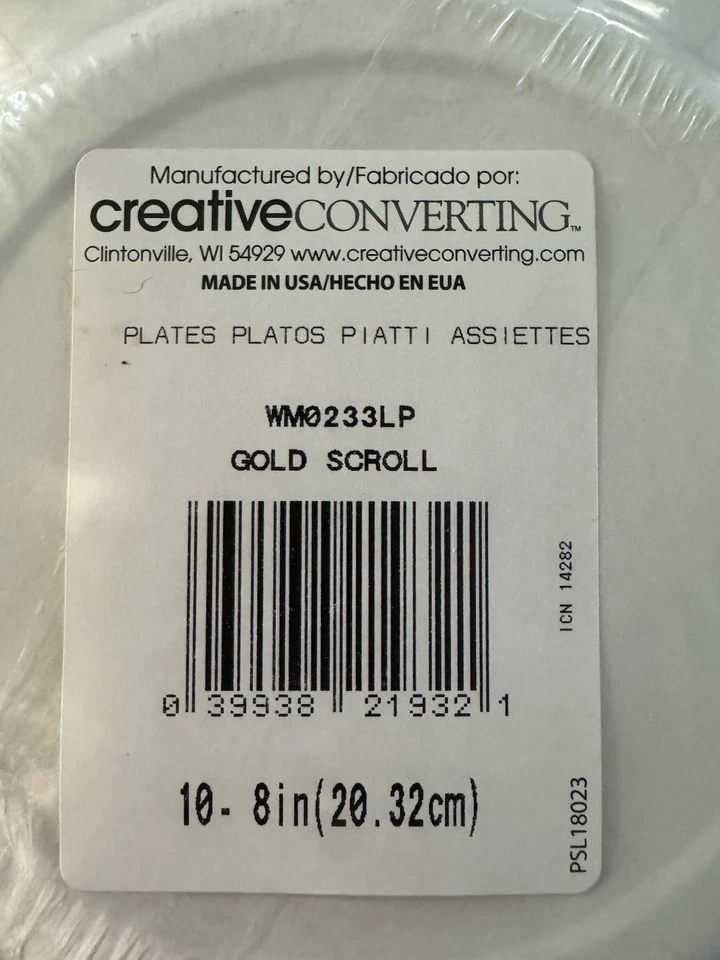 Clásico Navidad Rollo Dorado Vacaciones 8 en Papel Platos de Postre Lote de 30 unidades/3 Foto 4 de 4
