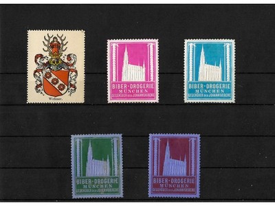 10 x Reklamemarken Werbemarken Vignetten vor 1945, 10 verschiedene (FHA2862)