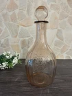 Vintage Hocking Mayfair Open Rose Pink Depression Glass Decanter w/ Stopper