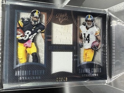 2015 Panini Black Gold - Golden Opp Antonio Brown, Sammie Coates 31/49 #GO-PIT