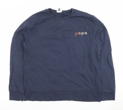 MORI Unisex Erwachsene Navy Organic Cotton Pullover Sweatshirt M
