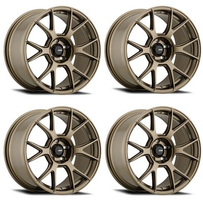 Set 4 17'' Konig 56BZ Ampliform Gloss Bronze 17x9 Wheels 5x100 40mm Racing Rims