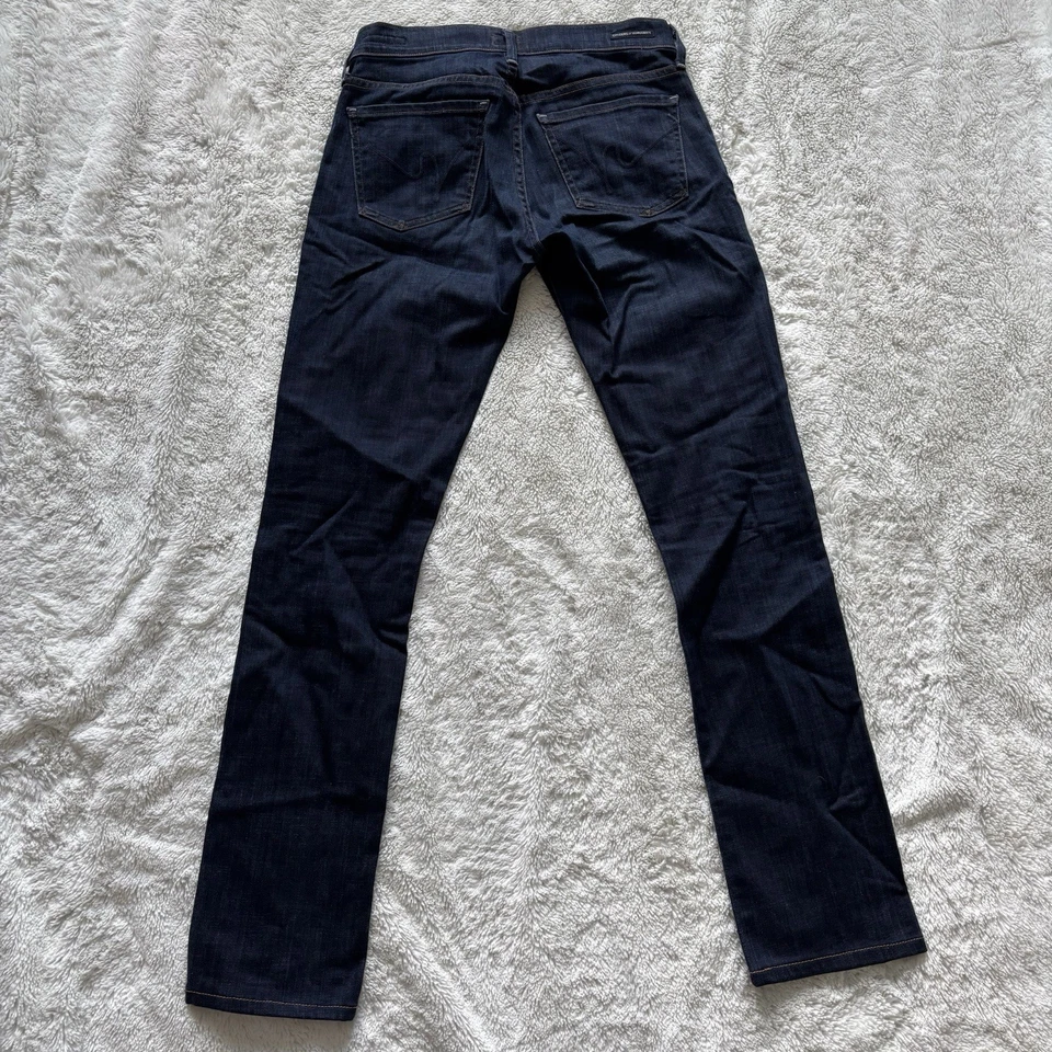 Pantalones de mezclilla Citizens Of Humanity COH talla 26 Ava tiro bajo pierna recta lavado oscuro Foto 2 de 4