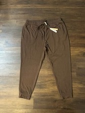 NWT SKIMS Jersey Lounge Jogger Unisex Espresso Brown Color Size XL