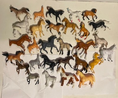 Lot of 29 Schleich, Breyer And More Medium Size Horses