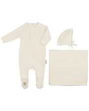 Mon Tresor Look Of Lace Layette Set Ivory 6M