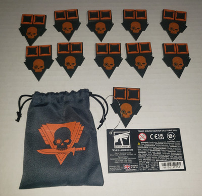 Games Workshop Warhammer 40K Kill Team Wound Counter Dice Trays NEW