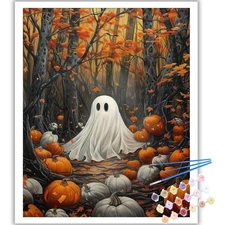 Arttoplus Halloween Paint by Numbers Kit for Adults Beginner-Ghost Adult Paint