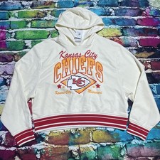 NEW WITH DEFECT: Womens Medium Champion NFL Kansas City Chiefs Hoodie Sweatshirt