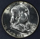 1963 50C FRANKLIN SILVER HALF DOLLAR KM# 199 Grade: Choice BU A6262