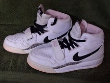 Nike Air Jordan Legacy 312 GS Sneakers White And Pink Size 6Y Girls