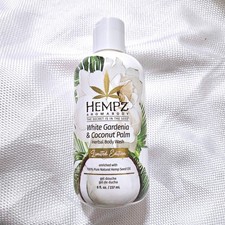 Hempz White Gardenia Coconut Palm Herbal Body Wash 8oz Limited Edition NEW
