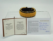 National Geographic Novica Black & Gold Paracord Bracelet Hand Made Africa