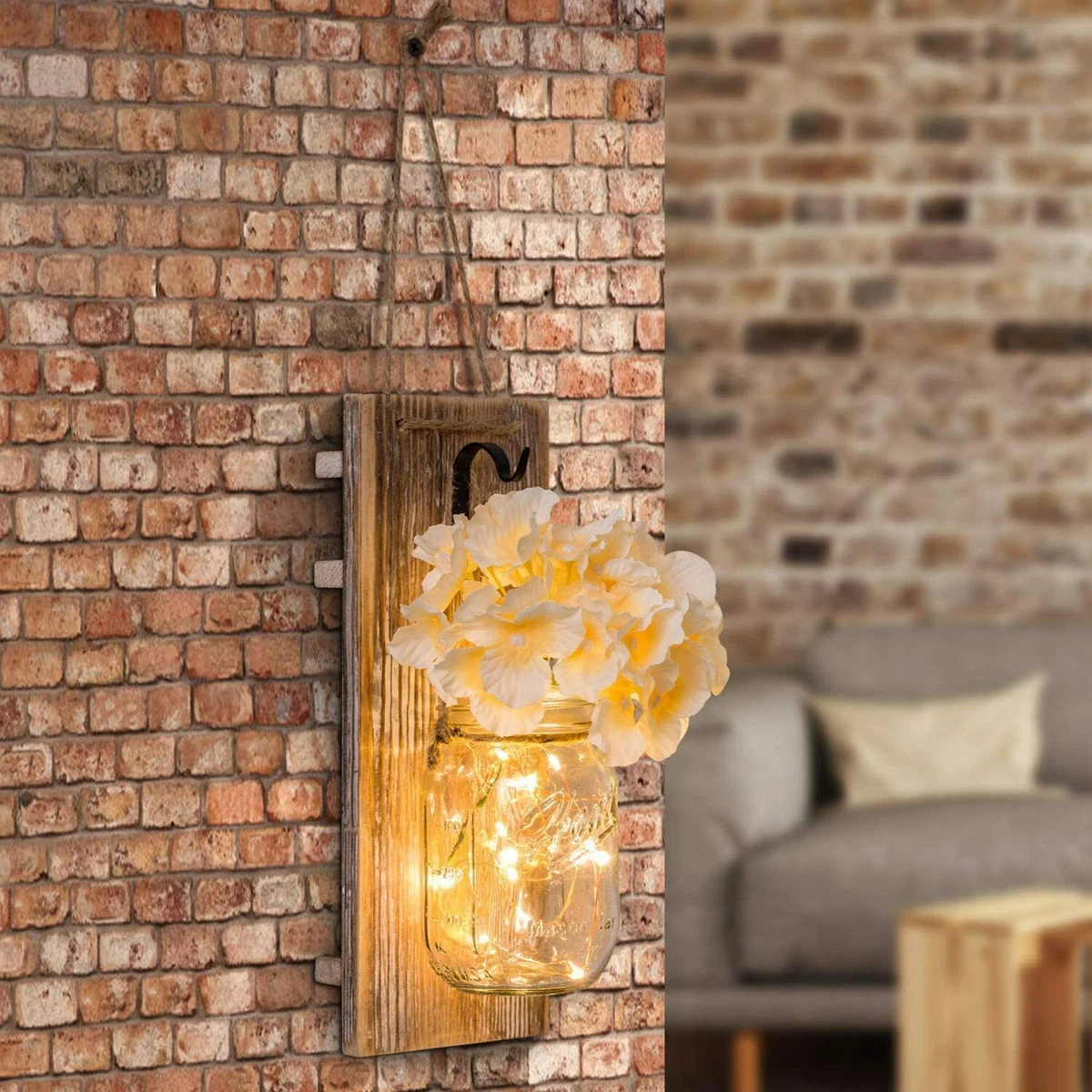 Mason jar 2024 wall lights