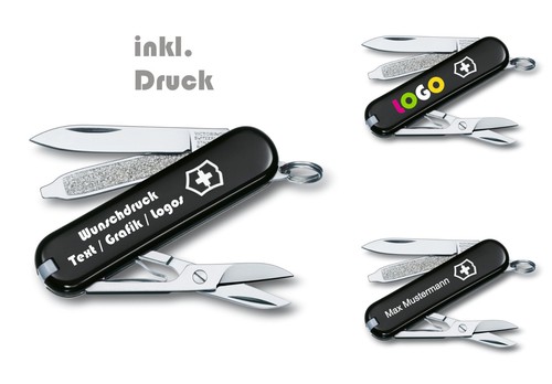 Navaja suiza Victorinox CLASSIC SD con texto deseado logotipo impresión gráfico - Imagen 7 de 10