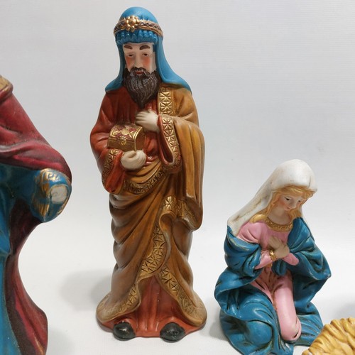 Weihnachtskrippenfiguren 9 Stück China - Bild 4 von 9