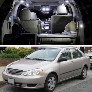 Details About 2 Led White Light Interior Package Deal For Toyota Corolla 2002 2006 Error Free