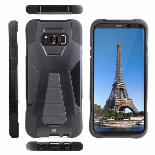 Shatterproof Rugged Case w/Stand Cover for Samsung Galaxy S8 / S8 Plus - Picture 2 of 63
