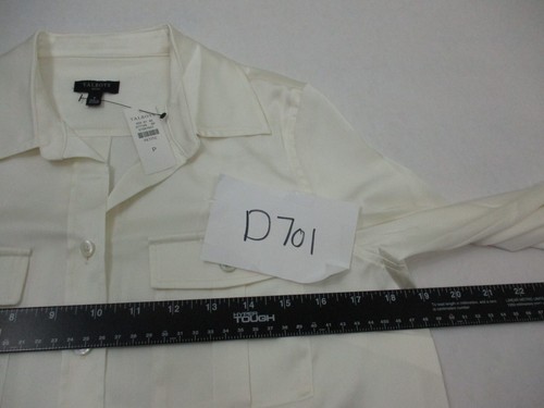 NEU Talbots Shirt Damen P 0 Petite Ivory Oberteil Knopfleiste Bluse Damen - Bild 7 von 15