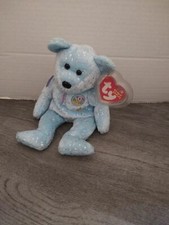 TY Beanie Baby - DECADE the Bear (Light Blue Version) (8.5 inch)