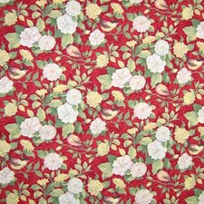 Springs Creative Meadow Birds Red 100 Cotton Fabric by 1/2 of a Yard