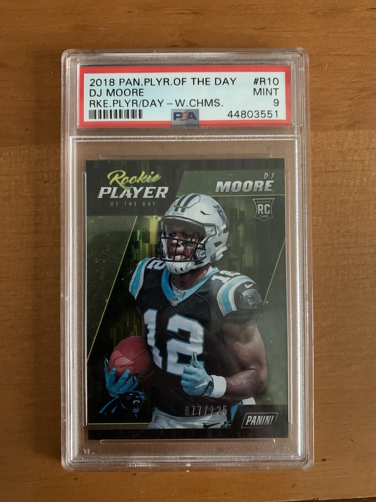 DJ Moore Panini Player of the Day Rookie Player of the Day #R10 Wind Chimes