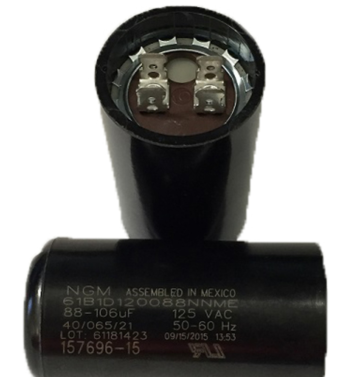 NGM 61B1D120088NNME, 157696-15 OEM START CAPACITOR, 88-106 MFD