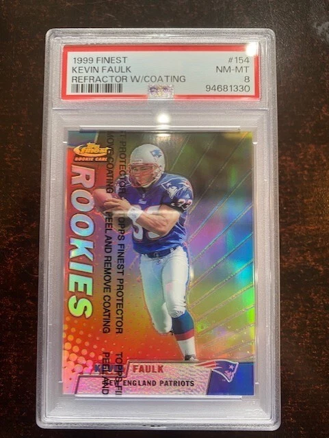 Kevin Faulk Finest #154 Refractor w/Coating