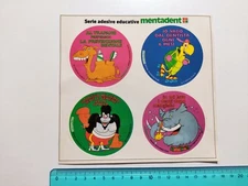 STICKER MENTADENT STICKER STICKER STICKER VINTAGE 80s ORIGINAL