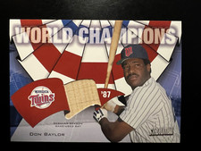 2002 Stadium Club World Champion Relics #WCDB Don Baylor Bat Twins