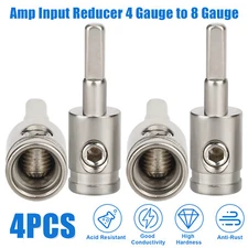 4x Car Audio Amp Input Reducer 4 Gauge to 8 Gauge Wire Reducer Power and Ground