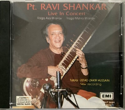Pt. Ravi Shankar Live In Concert - RARE EMI Instrumental CD PSLP 5444