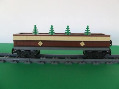 Custom Train Car Built With New Lego Bricks Fits 10194 Emerald
