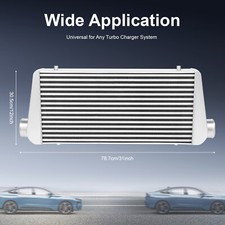 Universal Intercooler 31"x12"x4" Intercooler 3.5"Core 5-50PSI 100% Aluminum New