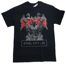 Image of Officially licensed Bring Me The Horizon Angels Steel City Mens Black T Shirt