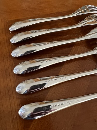 "Cubiertos Nick Munro Bugatti - Juego de 6 tenedores de ensalada Venezia de acero inoxidable 7 3/8""" - Imagen 17 de 17