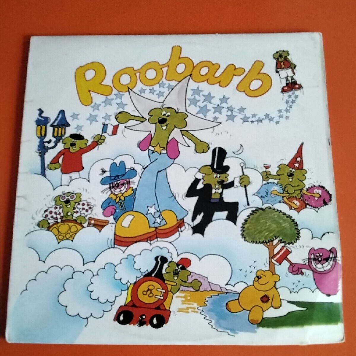Vintage Retro 70s BBC TV Cartoon Roobarb LP Bells 268 Record Rare 1976 Kids 12"