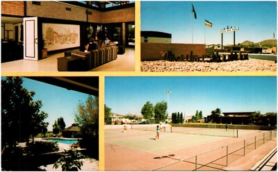 Plaza Del Sol Mobile Home Resort Tucson Arizona 1960s Chrome Postcard Unused