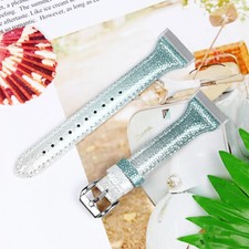 Women Leather Bling Watch Band Strap Wristband for Fitbit Versa3 / Fitbit Sense