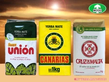 YERBA MATE VARIETY - 3 Kilos - Union - Cruz de Malta - Canarias - FREE Shipping