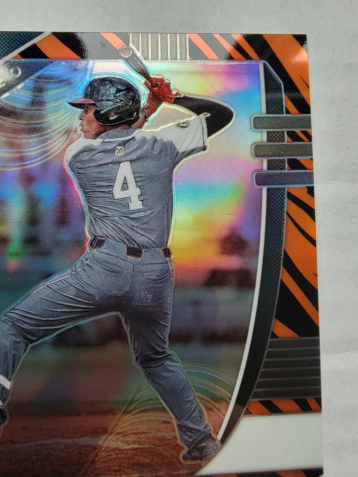 Sammy Infante 2020 Panini Prizm Draft Picks Tiger Stripes Baseball Card 01/99 - Image 3 of 4