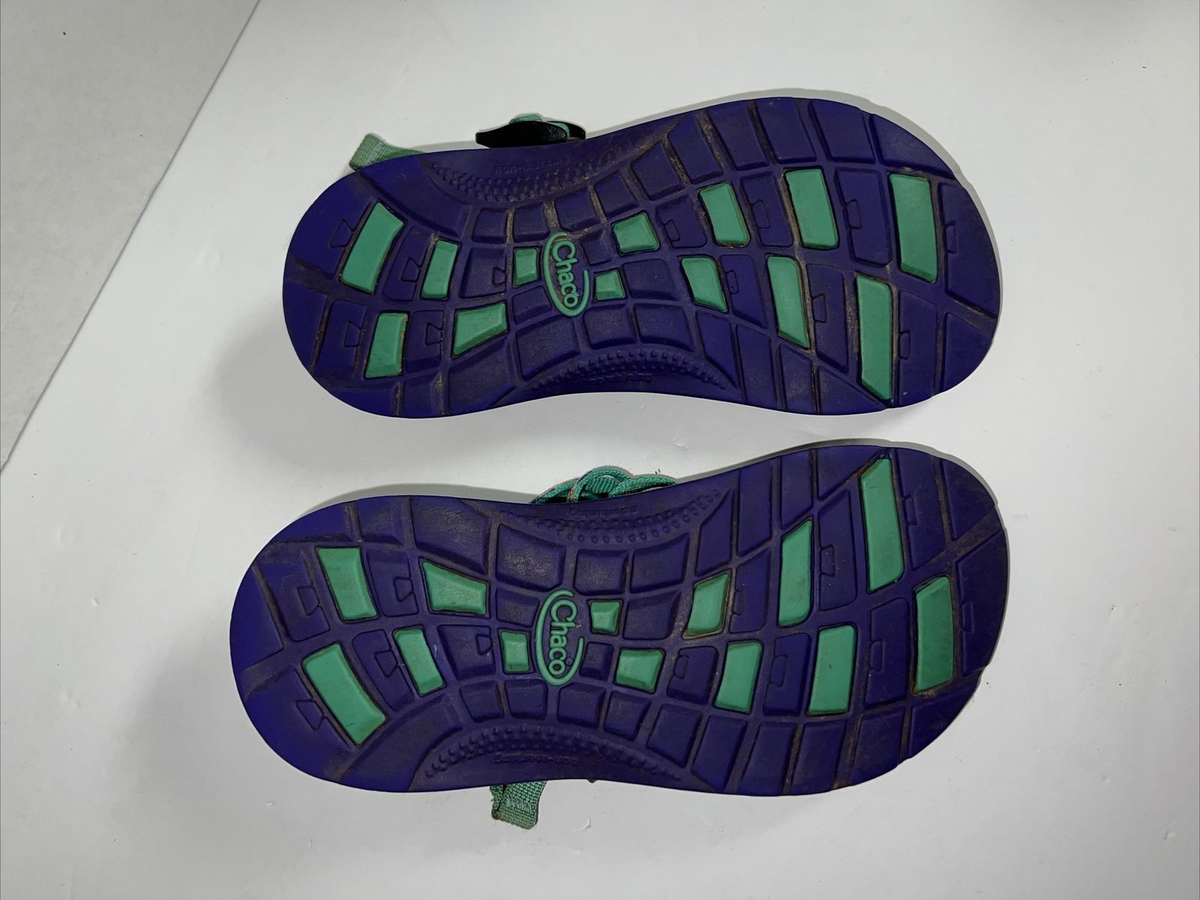 Chaco ZX/1 Ecotread Sandals Kids Junior Sandals Size 4 US Mint