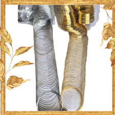 Stainless Steel Memory Wire for Bracelet Making Golden or Silver, 0.6 mm22 Gauge